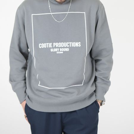 COOTIE18SS新作ロゴ（COOTIE LOGO)が入るスウェットをウールサージ