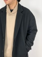 【COOTIE / クーティー】Wool Mossa Chester Coat (Short) スタイルコーディネート