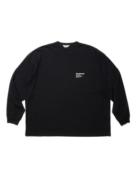COOTIE / C/R Smooth Jersey L/S Tee -Black-