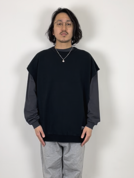 【MM6 】cutoff sleeveless sweatshirt身幅64cm