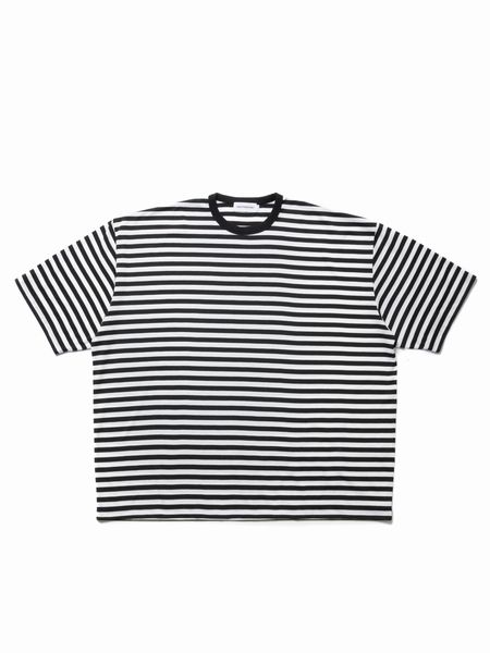 COOTIE PRODUCTIONS / Polyester Border S/S Tee - Black×White -