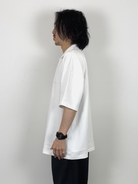 COOTIE / Suvin Heavy Weight Oversized Polo S/S Tee -White-