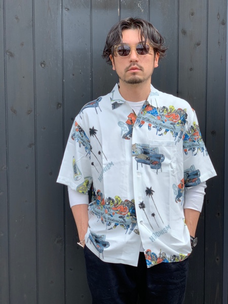 RADIALL ラディアル 2020SS BIBLE -OPEN COLLARED SHIRT S/S