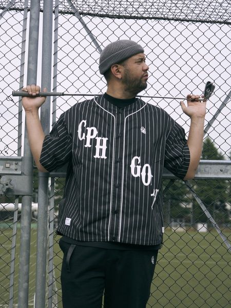 Captains Helm Golf / CLASSIC STRIPE BB SHIRT -Black-