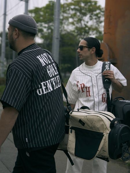 Captains Helm Golf / CLASSIC STRIPE BB SHIRT -Black-