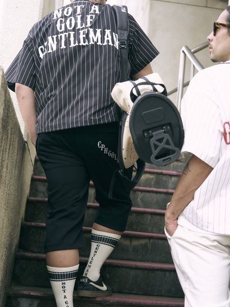 Captains Helm Golf / CLASSIC STRIPE BB SHIRT -Black-