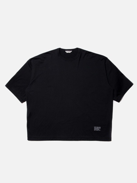 COOTIE / Supima Cotton Wide Fit S/S Tee -Black-