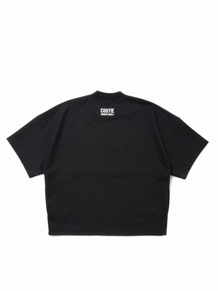 COOTIE PRODUCTIONS / Polyester Twill S/S Football Top -Black-