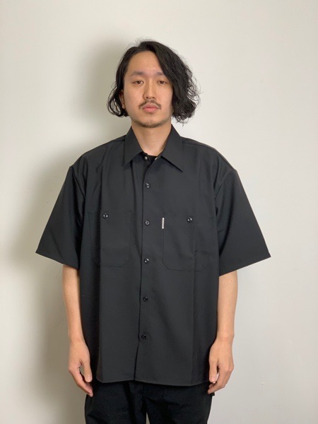 COOTIE / T/W Work S/S Shirt -Black-