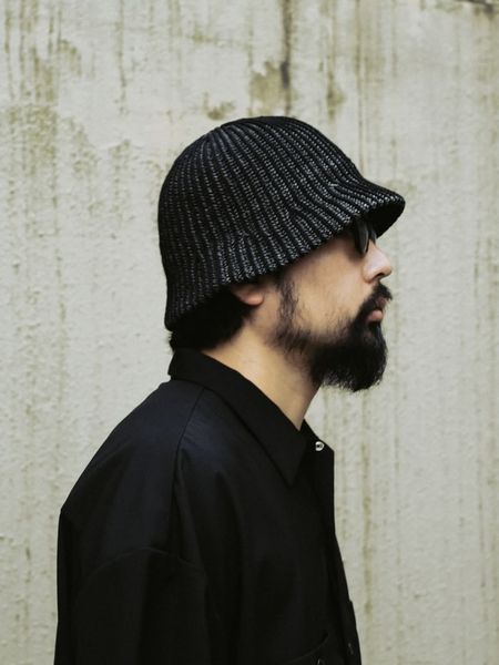 COOTIE PRODUCTIONS / Knit Crusher Hat -Black×Gray-