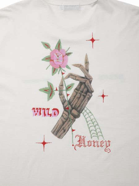 COOTIE PRODUCTIONS / Print S/S Tee (Wild Honey) -White-