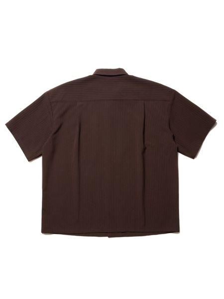 COOTIE / T/W Sucker Open Collar S/S Shirt -Brown-