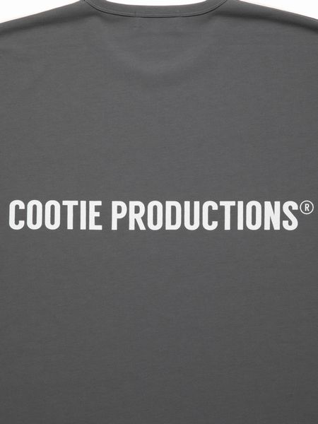 COOTIE PRODUCTIONS / Dry Tech Jersey Oversized S/S Tee -Gray-