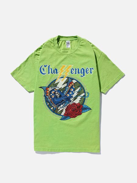 CHALLENGER チャレンジャー 通販 Tシャツ SHADOW TEE -Lime-