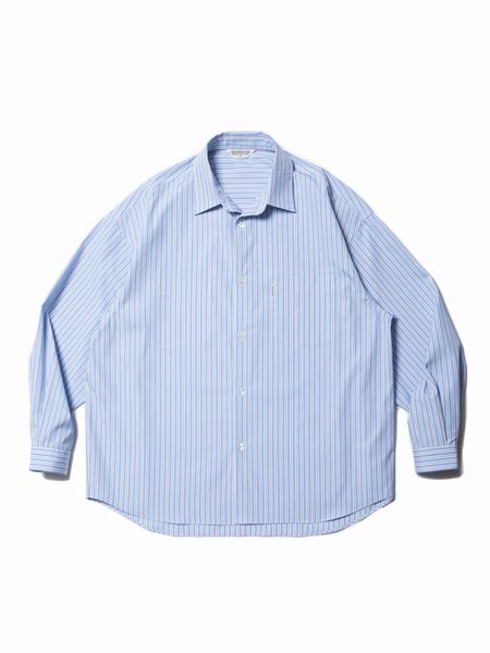 COOTIE PRODUCTIONS / Stripe Broad L/S Shirt (THOMAS MASON) -Sax-