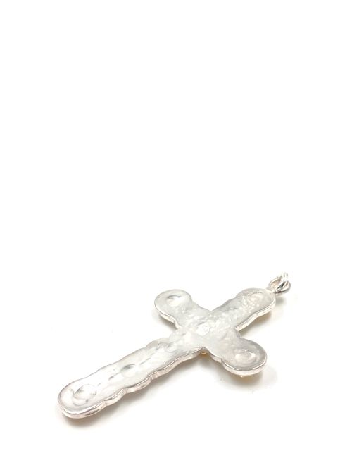 LARRY SMITH / KARAKUSA ROSE CROSS PENDANT NL-0199