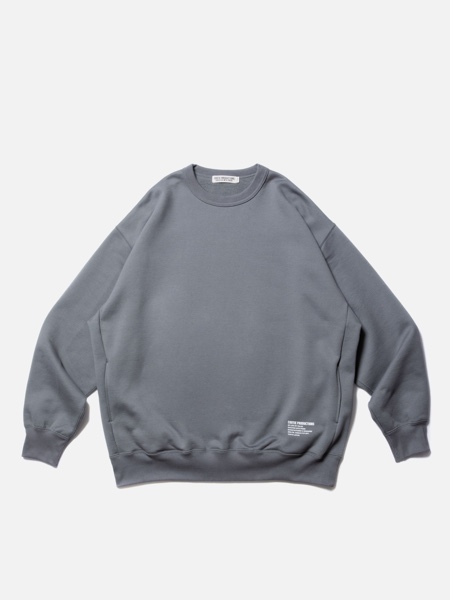 COOTIE / Compact Yarn Crewneck Sweatshirt -Gray-