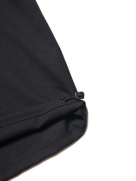 COOTIE / Polyester Twill Half Zip Work L/S Shirt -Black-