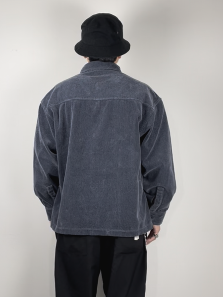 Twisted Heather Corduroy CPO Jacket GRAYアンチドートバイヤーズクラブ