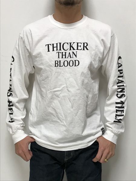 CAPTAINS HELM キャプテンヘルム 通販 LOGO&THICKER THAN BLOOD L/S TEE